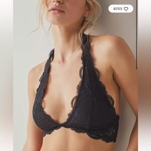 Free People Last Dance Black Bralette size Medium